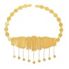 N-8035 Gold Hollow Carved Coin Tassel Waist Chain Body Chain