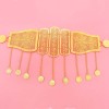 N-8035 Gold Hollow Carved Coin Tassel Waist Chain Body Chain