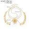 F-1061 Golden Flower Pendant Headband For Women Alloy Tassel Hair Jewelry