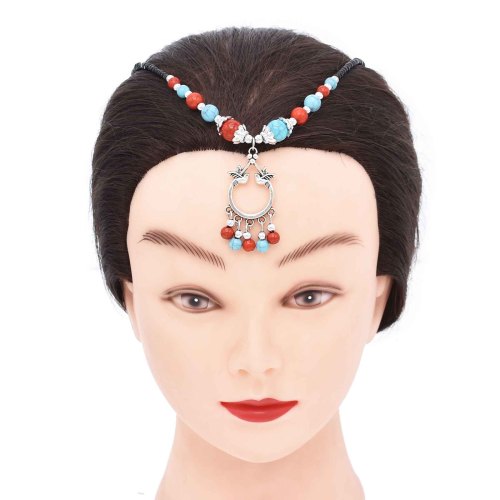 E-6572 F-1060 Bead Women Jewelry Sets Bohemian Ethnic Pendant Necklace Earrings Sets