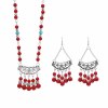 N-7714 Bohemian Vintage Necklace Exquisite Pattern Beads Forehead Pendant Necklace For Women Girls Ethnic Gift