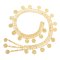 N-8049 Indian Women Body Accessory Golden Coin Tassel Statement Body Jewelry