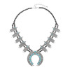 N-8046-CO/GR/RE Bohemian Vintage Leaves Beads Necklace Moon Pendant Choker For Women Girls Ethnic Gift Vacation Decoration