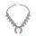 N-8046-CO/GR/RE Bohemian Vintage Leaves Beads Necklace Moon Pendant Choker For Women Girls Ethnic Gift Vacation Decoration