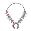 N-8046-CO/GR/RE Bohemian Vintage Leaves Beads Necklace Moon Pendant Choker For Women Girls Ethnic Gift Vacation Decoration