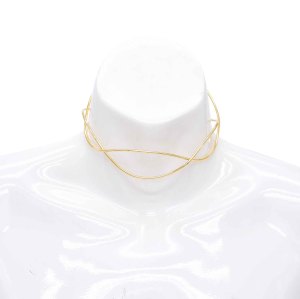 N-8044 Open Collar Necklace Women Silver Simple Cross Chokers Necklaces