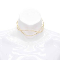 N-8044 Open Collar Necklace Women Silver Simple Cross Chokers Necklaces