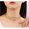 N-8044 Open Collar Necklace Women Silver Simple Cross Chokers Necklaces
