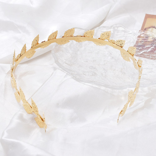 F-1062  Handmade Gold Flower Leaf Headbands Headdress for Bridal Wedding Hair Accessories