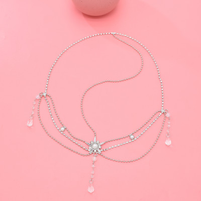 Bridal Wedding Hair Accessories Silver Crystal Pearl Handmade Headpiece Women Headbands Jewelry