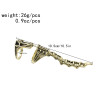 R-1579-B/BK/S Women Fashion Punk Alloy Scorpion Skull Ring Index Finger Ring Foldable Tail for Girls Vacation Decoration