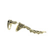 R-1579-B/BK/S Women Fashion Punk Alloy Scorpion Skull Ring Index Finger Ring Foldable Tail for Girls Vacation Decoration