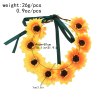 F-1065 Sunflower Women Hairbands Ethnic Bandage Statement Wedding Hair Jewelry Headband