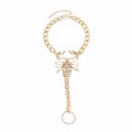 B-1252 Exaggerated Gold Silver Color Metal Scorpion Feet Bangles for Women Armband Party Jewelry Gift