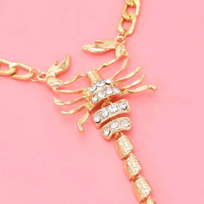 B-1252 Exaggerated Gold Silver Color Metal Scorpion Feet Bangles for Women Armband Party Jewelry Gift