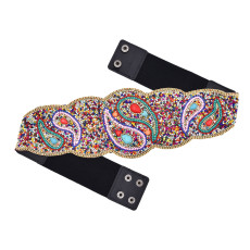 N-8056 New Bagua Formation Colorful and Multicolor Charm Personalized Belt Elastic Belt