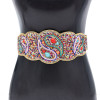 N-8056 New Bagua Formation Colorful and Multicolor Charm Personalized Belt Elastic Belt