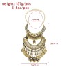 N-8059 Vintage Gold Gypsy Coin Choker Necklace for Women