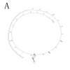 N-8063 Simple Women Silver Body Jewelry Pendant Tassel Heart Statement Waist Chains