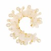 E-6577 1 Pc Acrylic Flower White Pearl Gold Alloy Wedding Ear Cuff Sweet Flower Handmade Ear Cuff