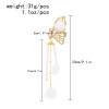 F-1069  Rhinestone Butterfly Tassel Pearl Back Head Hairpin Fashion Head Ornament Hair Claw Catch Clips Shark Clip