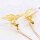 F-1070 2PC Butterfly Hairclips Women Long Tassel Cute Bangs Hair Jewelry