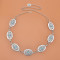 N-8065 Bohemian Fashion Gypsy Silver Plated Alloy Coin Tassel Blue Resin Beads Belly Body Chain Waist Chain Body Jewelry