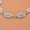 N-8065 Bohemian Fashion Gypsy Silver Plated Alloy Coin Tassel Blue Resin Beads Belly Body Chain Waist Chain Body Jewelry