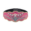 N-8069-GR/PI/PU Flower Rice Bead Women Belt Ethnic Statement Wide Elastic Body Belt for Girls Women Dancing