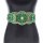 N-8068 Handmade Bohemian Waist Belt  Green Blue Turquoise Elastic Statement Belly  Body Chain Dress Belt  Ethnic Jewelry