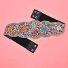 N-8067 Bohemian Flower Bead Belt Ethnic Statement Wide Elastic Body Belt for Women Girls Dancing