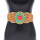 N-8071-BK/GR/PI Rice Bead Women Dress Belt Ethnic Statement Wide Elastic Body Belt for Girls Women Dancing Decoration