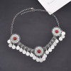 F-1074 Vintage Bohemian Coin Tassel Headband Ethnic Statement Hair Jewelry for Women Girls