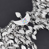 F-1075 Assyrian Gypsy Silver Metal Leaves Tassel Hairband Bohemian Star Flag Headwear Women's Banquet Jewelry