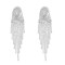 E-6579 New Alloy Fashion Rhinestone Long Tassel Earrings for Women's Party Jewelry Birthday Gift