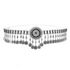 N-8074 Bohemian Vintage Silver Plated Coin Tassel  Waist Belly Body Chain Dance Jewelry