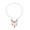 N-8075  Fashion Pearl Red Crystal Choker Necklace for Women Girls