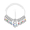 F-1081  Vintage Bohemian Multi Tassel Headband Ethnic Statement Hair Jewelry for Women Girls