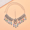 F-1081  Vintage Bohemian Multi Tassel Headband Ethnic Statement Hair Jewelry for Women Girls