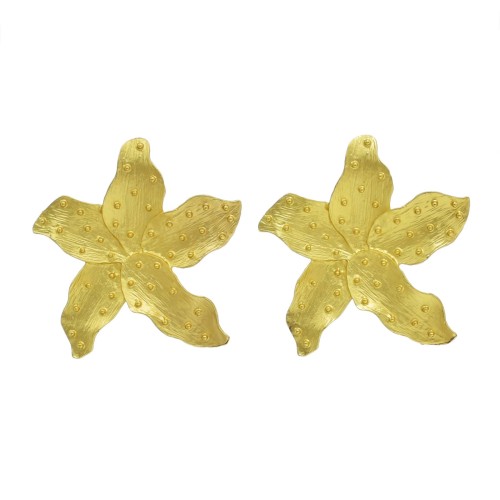 E-6582 Gold Metal Starfish Earrings Fashion Temperament Earrings