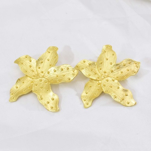 E-6582 Gold Metal Starfish Earrings Fashion Temperament Earrings