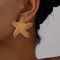 E-6582 Gold Metal Starfish Earrings Fashion Temperament Earrings