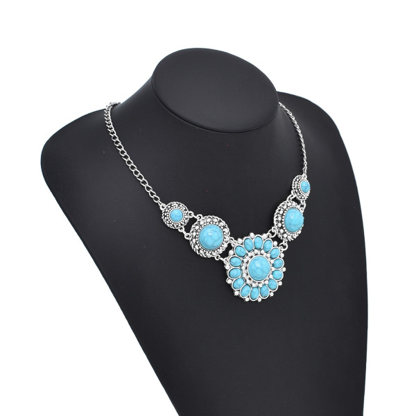 N-8083 Bohemian Acrylic Beads Women's Necklace Retro Women's Accessories Jewelry Gifts