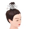 F-1082 Retro Silver Lotus Chinese Palace Hairpin Crown