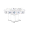 N-8090 Fashion Ethnic Waist Chain Silver Plated Coins Tassel Belt Body Jewelry