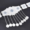 N-8090 Fashion Ethnic Waist Chain Silver Plated Coins Tassel Belt Body Jewelry