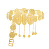 N-8091 Coin Tassel Body Chain Gold Charm Carving Hollow Afghanistan Sexy Belly Dance Chain Women's Jewelry Gift