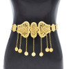 N-8091 Coin Tassel Body Chain Gold Charm Carving Hollow Afghanistan Sexy Belly Dance Chain Women's Jewelry Gift