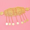N-8092  Fashion Coin Tassel Women Body Chains Gold Charms Carved Hollow Sexy Belly Dance Chains