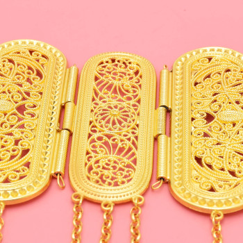 N-8093 Fashion Coin Tassel Women Body Chains Gold Charms Carved Hollow Sexy Belly Dance Chains